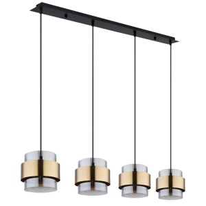 Lustra cu 4 pendule design modern MILLEY negru, auriu 114011 universul-luminii.ro