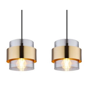 Lustra cu 4 pendule design modern MILLEY negru, auriu 210491 universul-luminii.ro