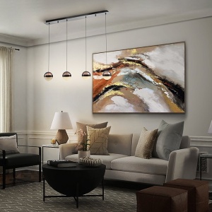 Lustra cu 4 pendule LED design modern Orbes 230411 universul-luminii.ro