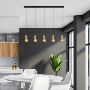 Lustra cu 5 pendule design minimalist Spinny 111741 universul-luminii.ro