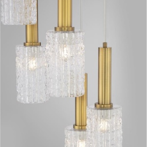 Lustra cu 5 pendule design modern Certa 148071 universul-luminii.ro
