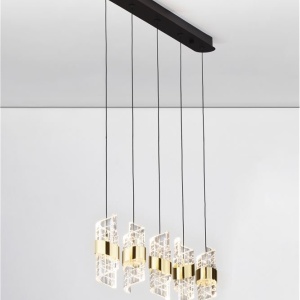 Lustra cu 5 pendule LED design modern Seneca 228381 universul-luminii.ro