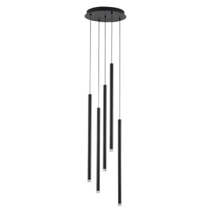 Lustra cu 5 pendule LED design tubular DANDIA