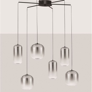 Lustra cu 6 pendule LED design modern AELIA 232511 universul-luminii.ro