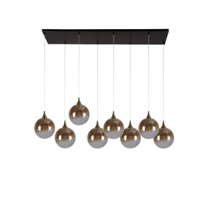 Lustra cu 8 pendule LED design modern minimalist Alchemy