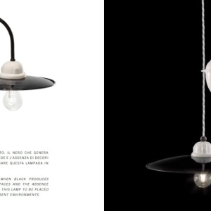 Lustra cu inaltime reglabila design retro realizata manual B-W - Img 2