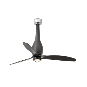 Lustra cu Ventilator si telecomanda ETERFAN M LED negru