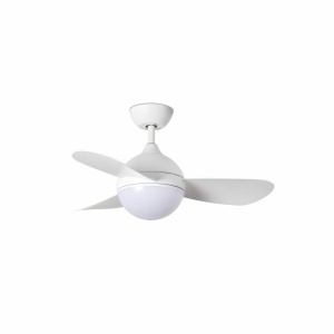 Lustra cu Ventilator si telecomanda HVAR S LED alb