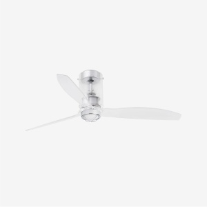 Lustra cu Ventilator si telecomanda MINI TUBE M transparent 125361 universul-luminii.ro