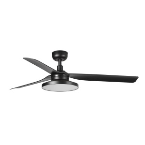 Lustra cu Ventilator si telecomanda PUNT TAK M negru 4000K