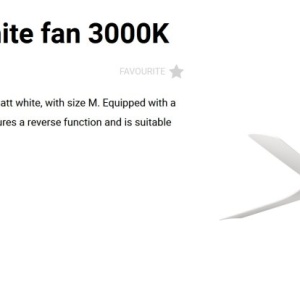 Lustra cu Ventilator si telecomanda PUNT TEK M alb 3000K - Img 2
