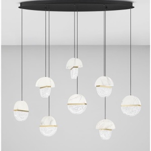 Lustra decorativa cu 8 pendule LED 3000K DORIN - Img 3