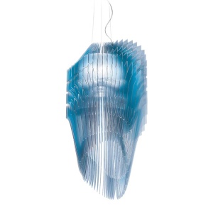 Lustra design Art Deco realizata manual Avia M Blue