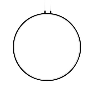 Lustra design inelar LED Ring 80 negru