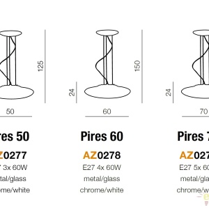 Lustra design modern 60cm Pires 183511 universul-luminii.ro