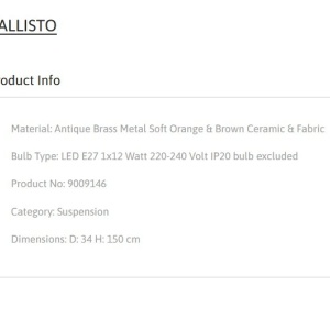 Lustra design modern KALLISTO 232461 universul-luminii.ro