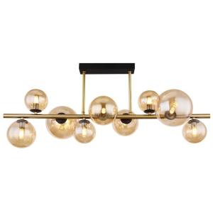 Plafoniera LED design modern Riha negru, alama 114401 universul-luminii.ro