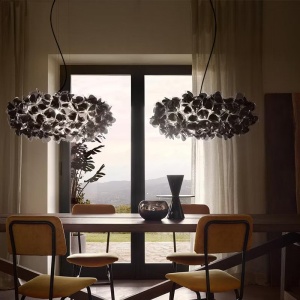 Lustra design unicat realizata manual Clizia XXL Mama Non Mama Black, 130cm 214881 universul-luminii.ro