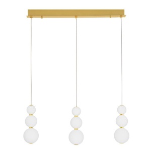 Lustra dimabila moderna cu 3 pendule LED FLEA
