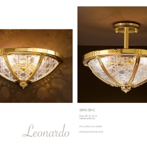 Lustra eleganta LUX realizata manual Leonardo 240231 universul-luminii.ro
