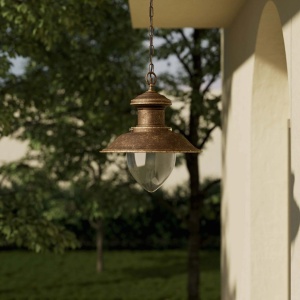 Lustra exterior IP44 realizata manual din alama Amalfi - Img 15