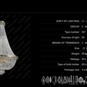 Lustra imperial cristal Bohemia, diametru 80cm 76341 universul-luminii.ro