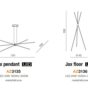 Lustra LED ajustabila design modern minimalist Jax ZZ AZ3135 - Img 7