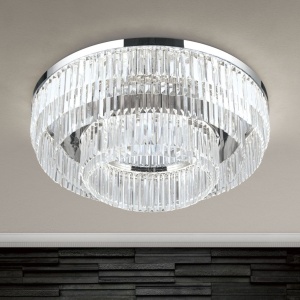 Lustra LED aplicata cristal design elegant lux PRISM D-95cm crom - Img 2