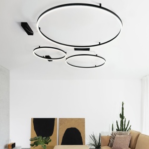 Lustra LED aplicata design circular ORACLE SLIM PL D050 ROUND 3000K ON-OFF OT - Img 2