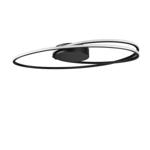 Lustra LED aplicata design modern circular VIARREGIO negru NVL-9500710 - Img 1