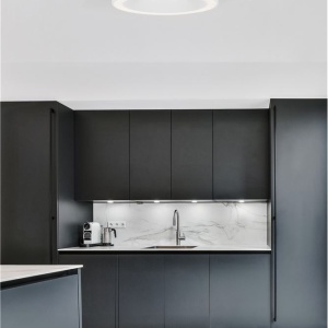 Lustra LED aplicata design modern OPAL 50W alba - Img 2