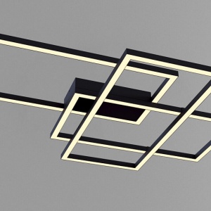 Lustra LED aplicata design modern Rida neagra MYMOD015CL-L80B 71401 universul-luminii.ro