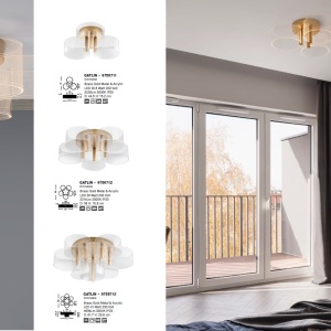 Lustra LED aplicata design ultra-modern GATLIN 28W - Img 6