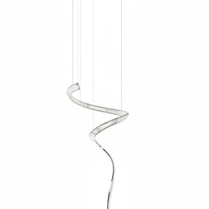 Lustra LED casa scarii design deosebit CHARMES 1A crom - Img 15