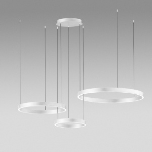 Lustra LED circulara cu 3 inele 80/60/40cm CRISEIDE, alb, negru sau auriu 146591 universul-luminii.ro