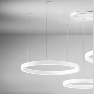 Lustra LED circulara cu 3 inele 80/60/40cm CRISEIDE, alb, negru sau auriu 227331 universul-luminii.ro