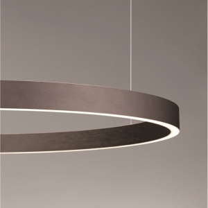 Lustra LED circulara ELOWEN 80cm, maro 228471 universul-luminii.ro