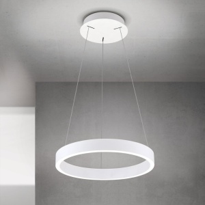 Lustra LED circulara iluminat sus si jos KOLK alb 40cm - Img 3