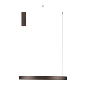Lustra LED circulara PERRINE 60cm, maro 147741 universul-luminii.ro