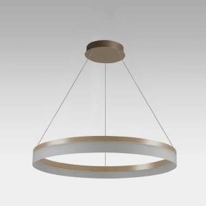 Lustra LED circulara suspendata Ara 60cm, Gold - Img 2