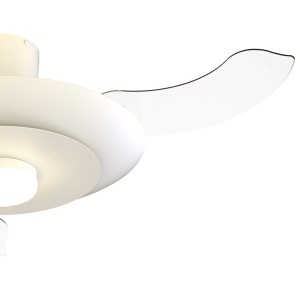 Lustra LED cu ventilator palete retractabile KYOTO alb - Img 10