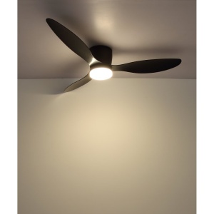 Lustra LED cu ventilator si telecomanda ARMANDO negru 03666S GL 247031 universul-luminii.ro