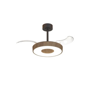 Lustra LED cu ventilator si telecomanda COIN S nuc/negru - Img 2