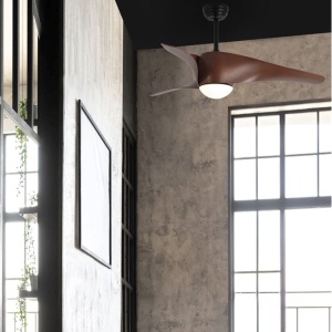 Lustra LED cu ventilator si telecomanda design modern Breeze NVL-5267611 - Img 2