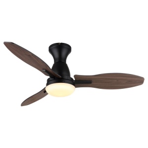 Lustra LED cu ventilator si telecomanda GALE negru 03671B GL 247421 universul-luminii.ro