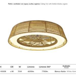 Lustra LED cu Ventilator si telecomanda INDONESIA 124761 universul-luminii.ro