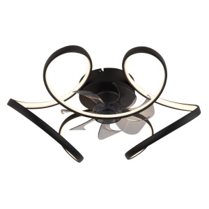 Lustra LED cu ventilator si telecomanda LORIS 03638 GL 171901 universul-luminii.ro