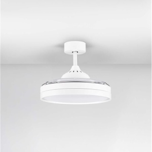 Lustra LED cu Ventilator si telecomanda NEVMA alb 160541 universul-luminii.ro