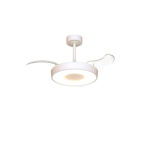 Lustra LED cu Ventilator tavan smart sistem TUYA si telecomanda COIN alb - Img 2