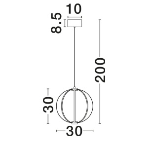 Lustra LED decorativa BREA D-30cm - Img 8